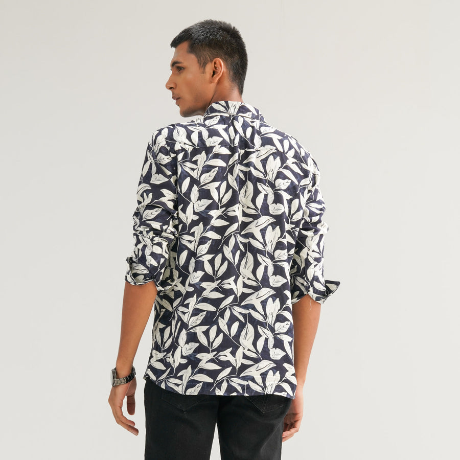 Mens Blue Casual Shirt view 4