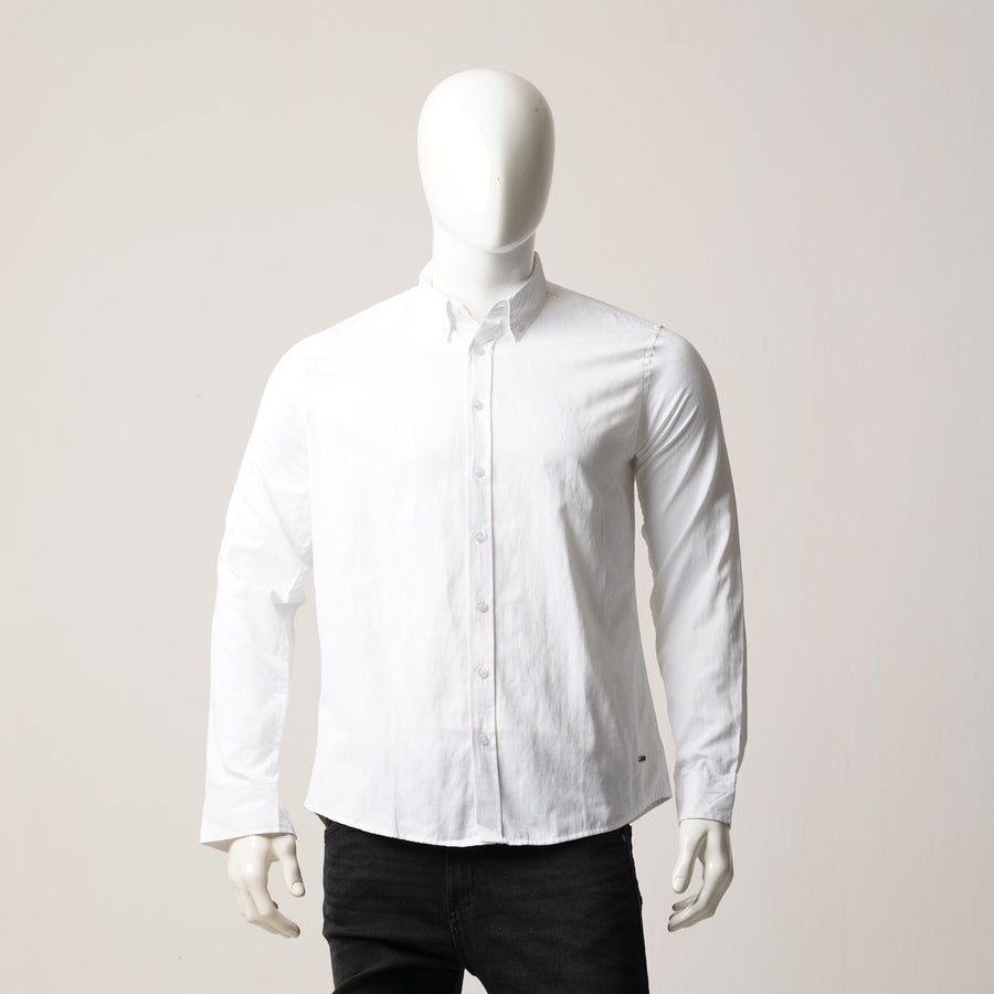 Mens L/S Shirt-White