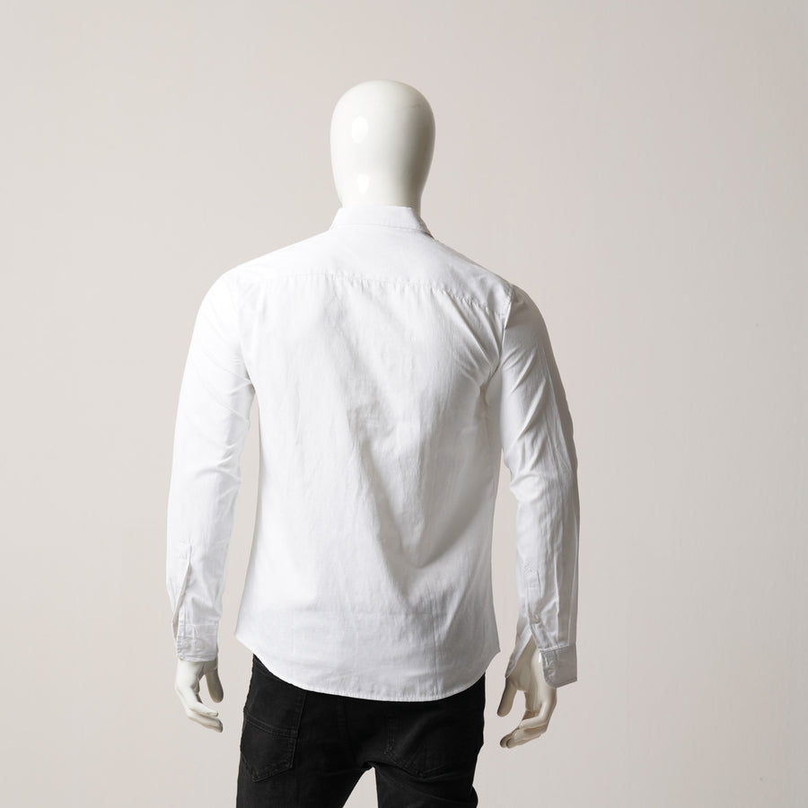 Mens L/S Shirt-White view 2