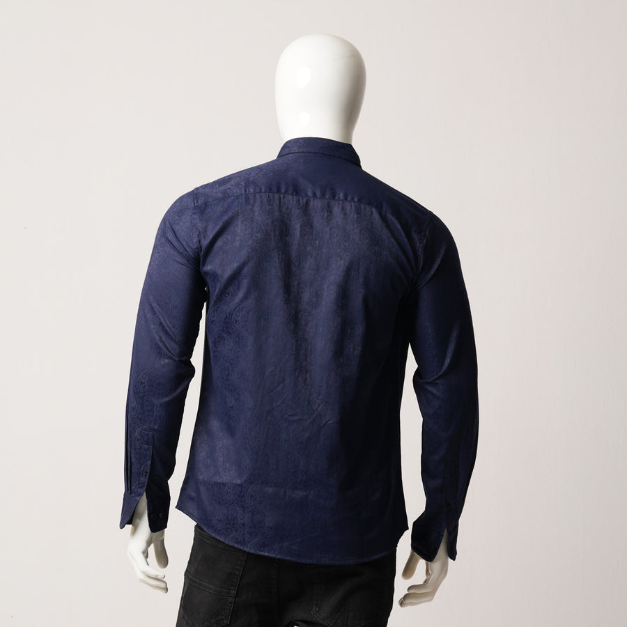 Mens L/S Shirt-Navy view 2