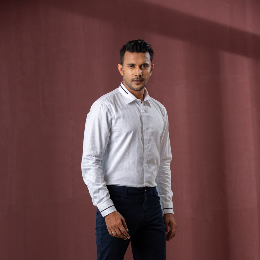 Mens White Formal Shirt view 2