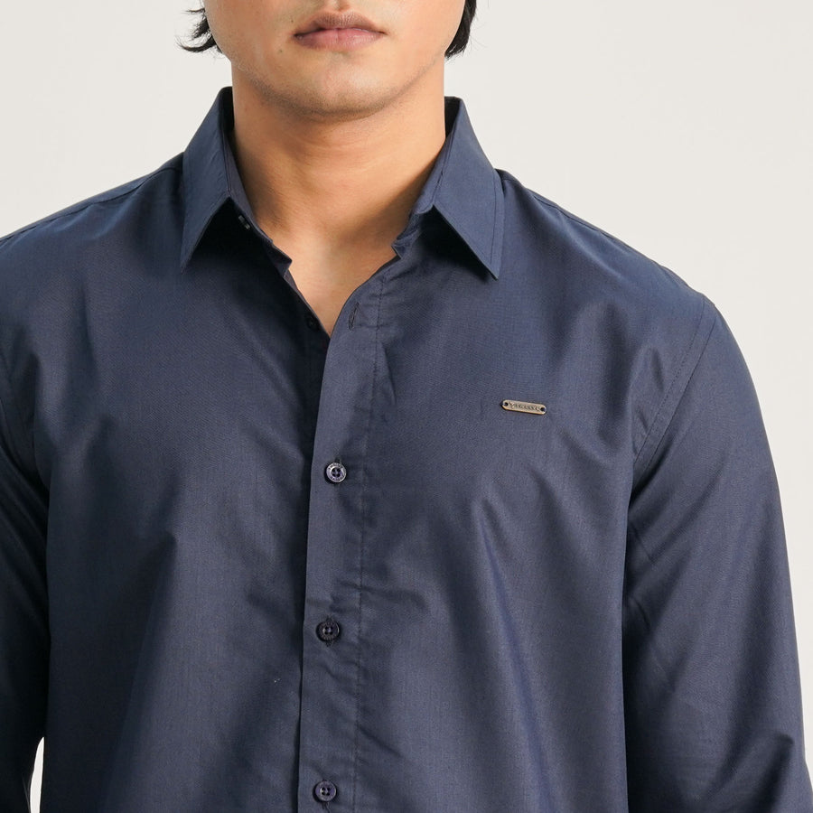 Mens Navy Casual Shirt view 2