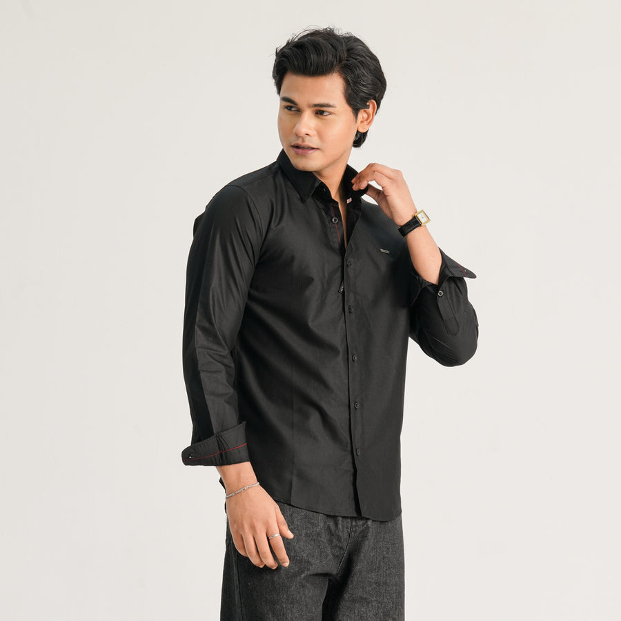 Mens Black Casual Shirt