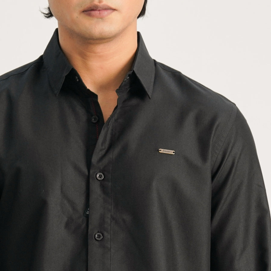 Mens Black Casual Shirt view 2