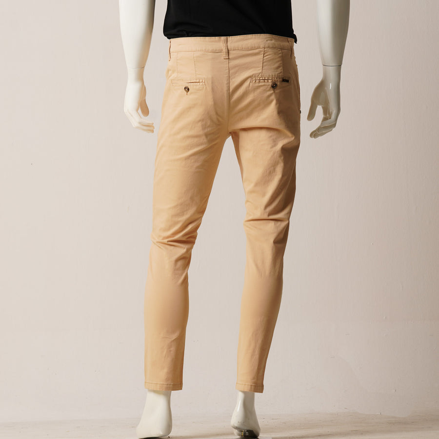 Mens Twill Pant-Beige view 2
