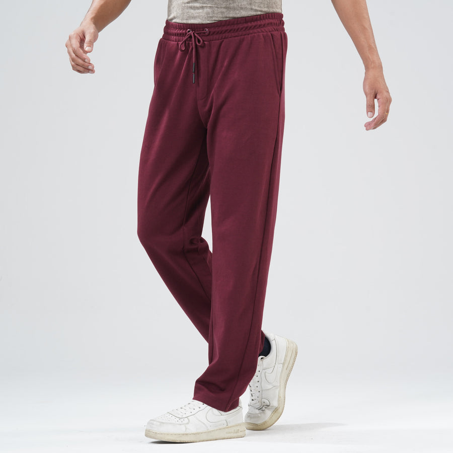 Mens Maroon Joggers view 2