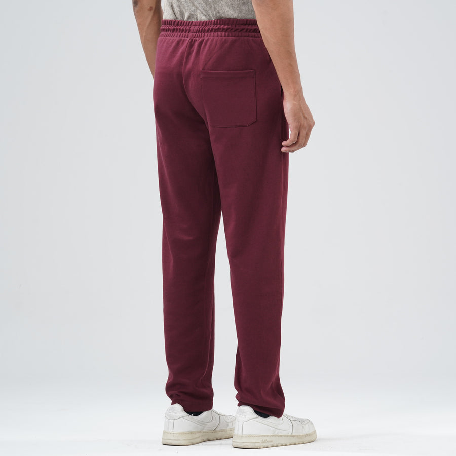 Mens Maroon Joggers view 3