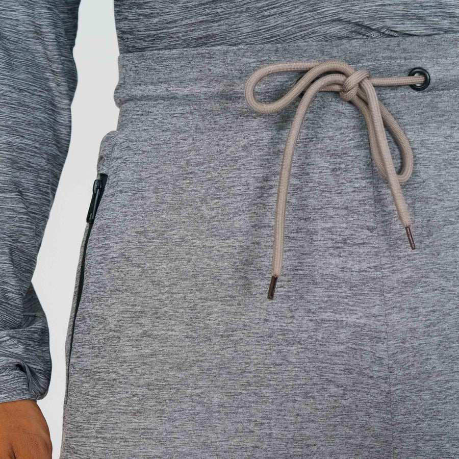Mens Gray Melange Joggers view 2