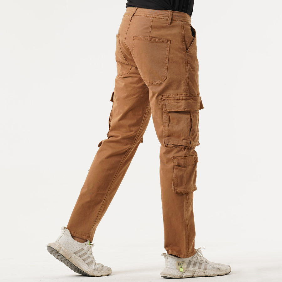 Mens Khaki Cargo Pant view 4