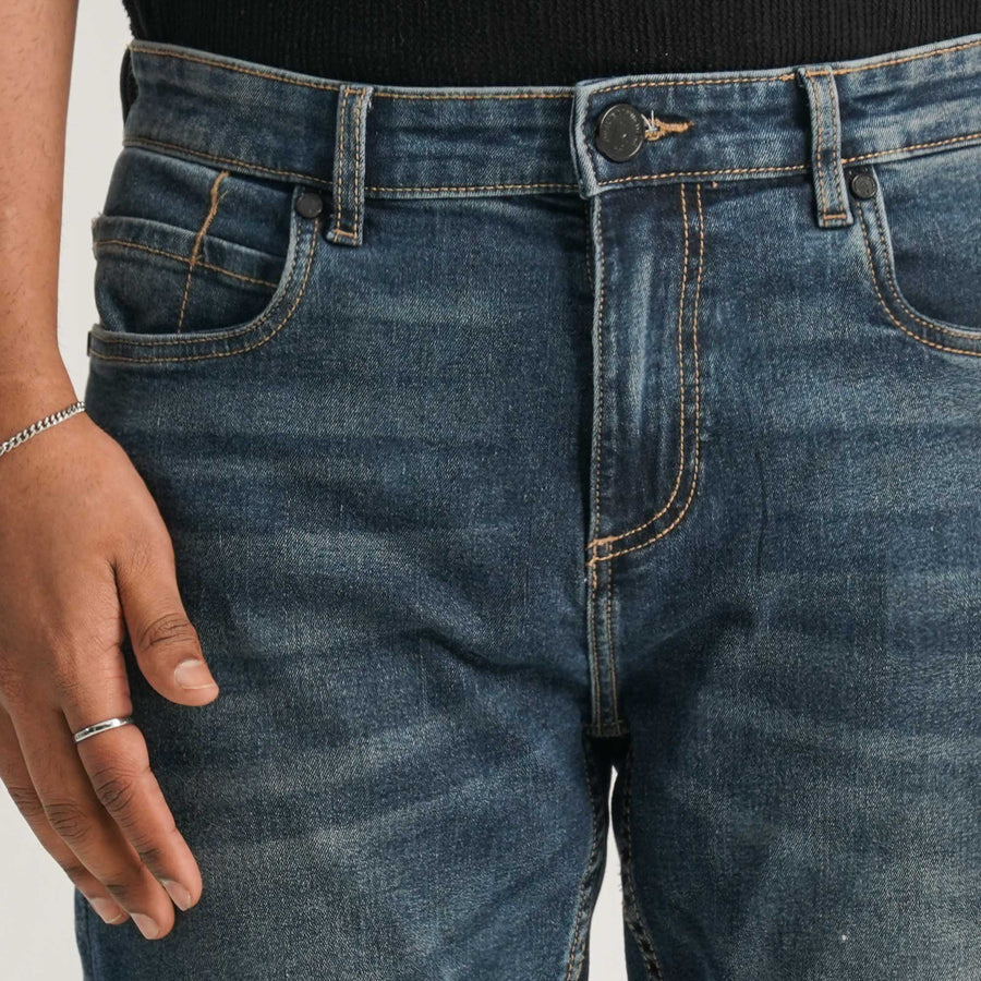 Mens Blue Denim Pant view 2