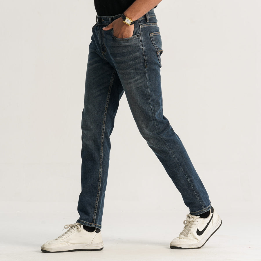 Mens Blue Denim Pant view 3