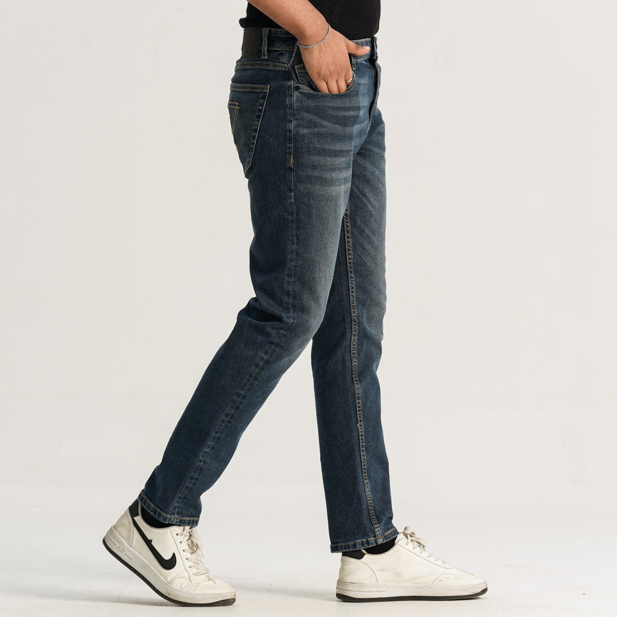 Mens Blue Denim Pant view 4