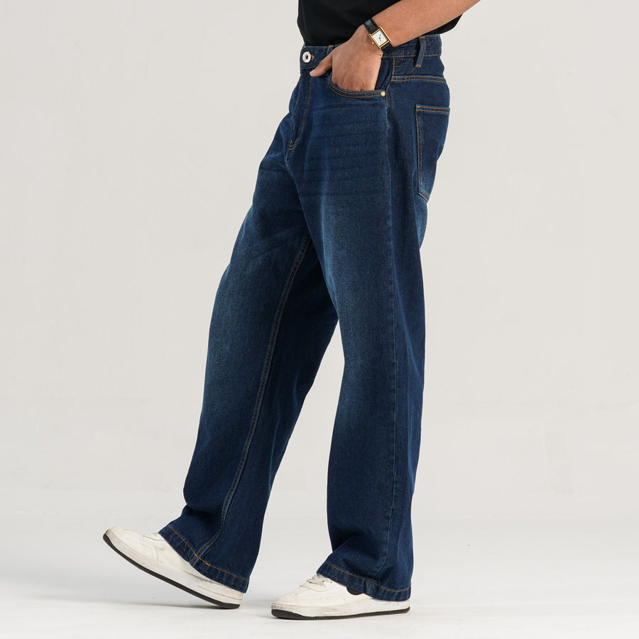 Mens Blue Denim Pant view 4
