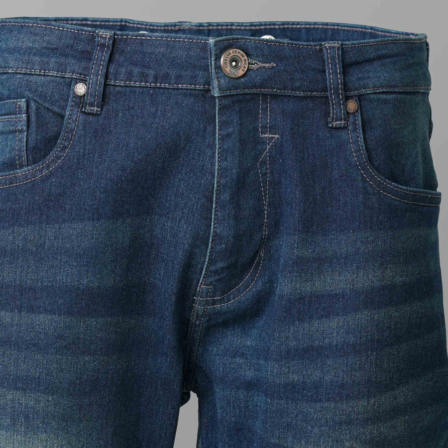 Mens Denim Long Pant Blue view 2