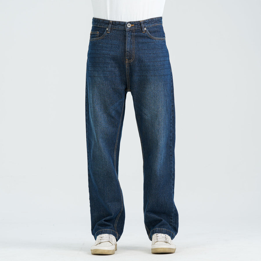 Men’s Mid Blue Baggy Denim Pants