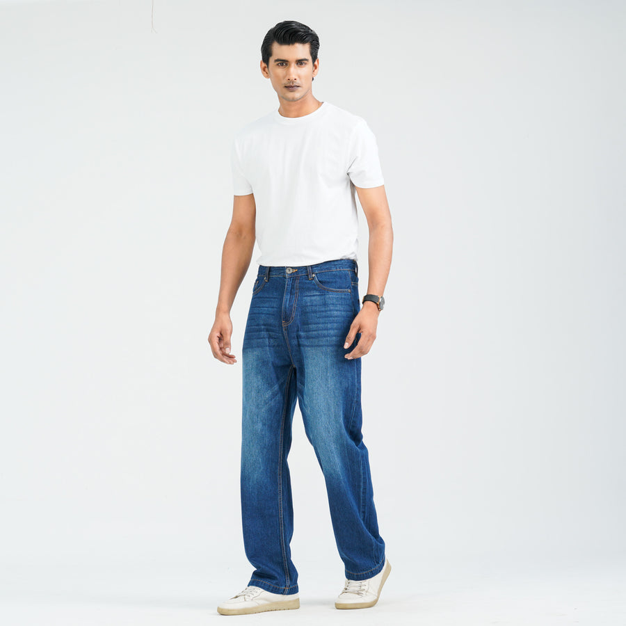 Men’s Light Blue Baggy Denim Pants view 3