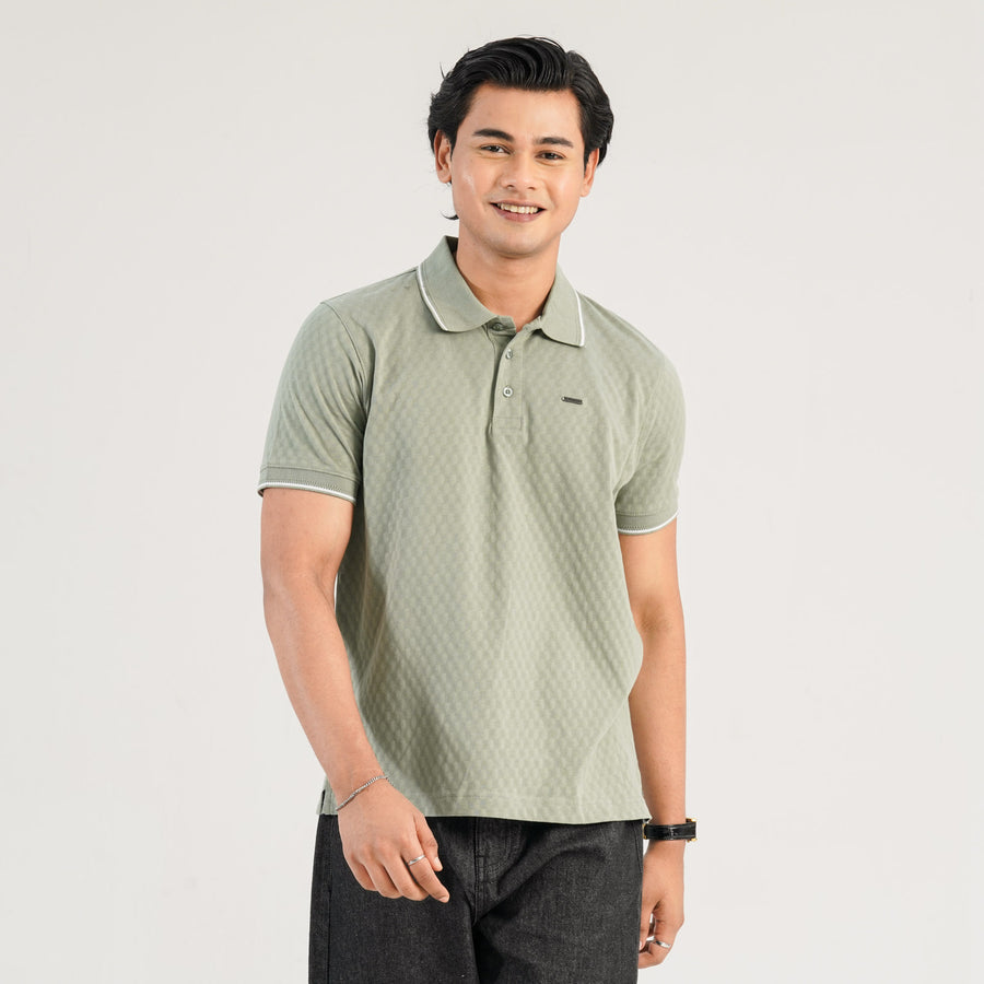 Mens Olive Polo