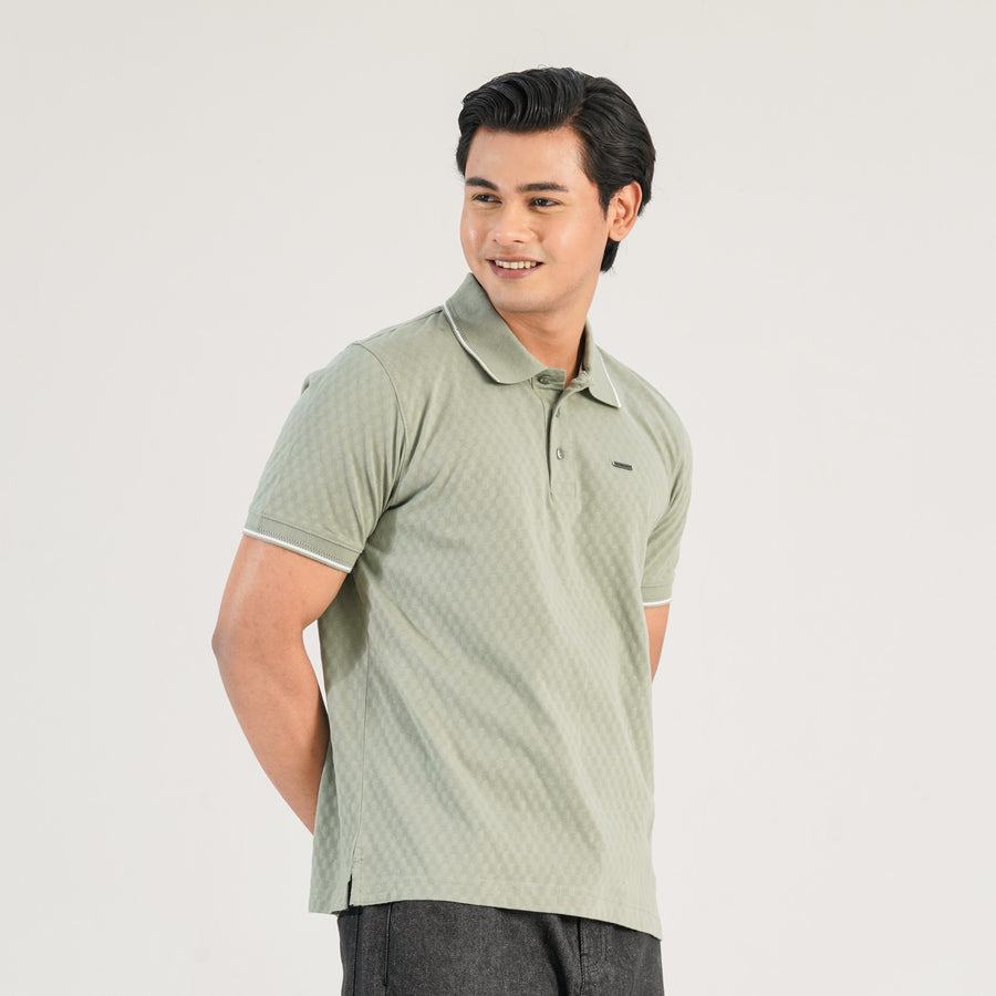 Mens Olive Polo view 3