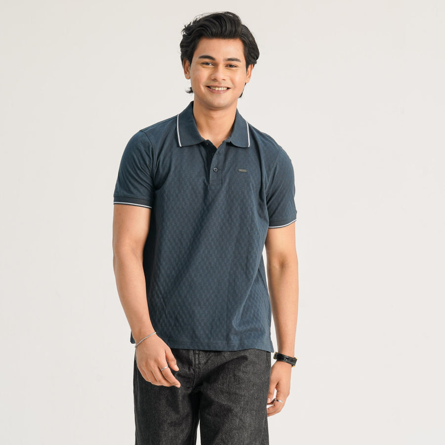 Mens Blue Polo