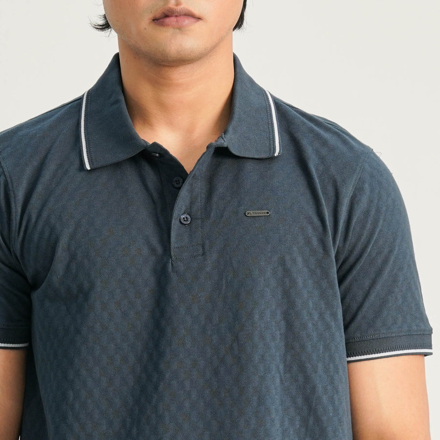 Mens Blue Polo view 2