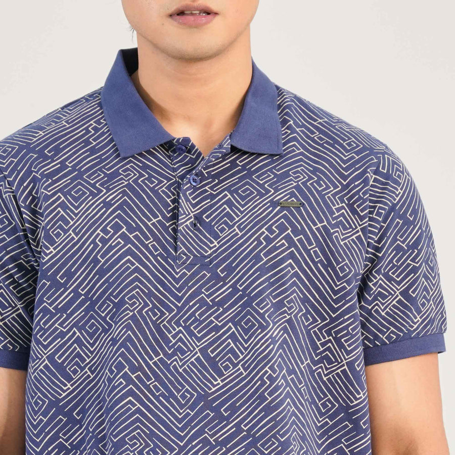 Mens Light Blue Polo Shirt view 2