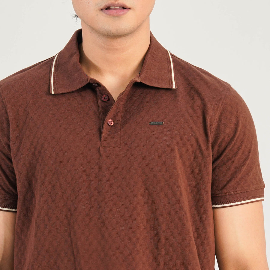 Mens Coffee Polo view 2