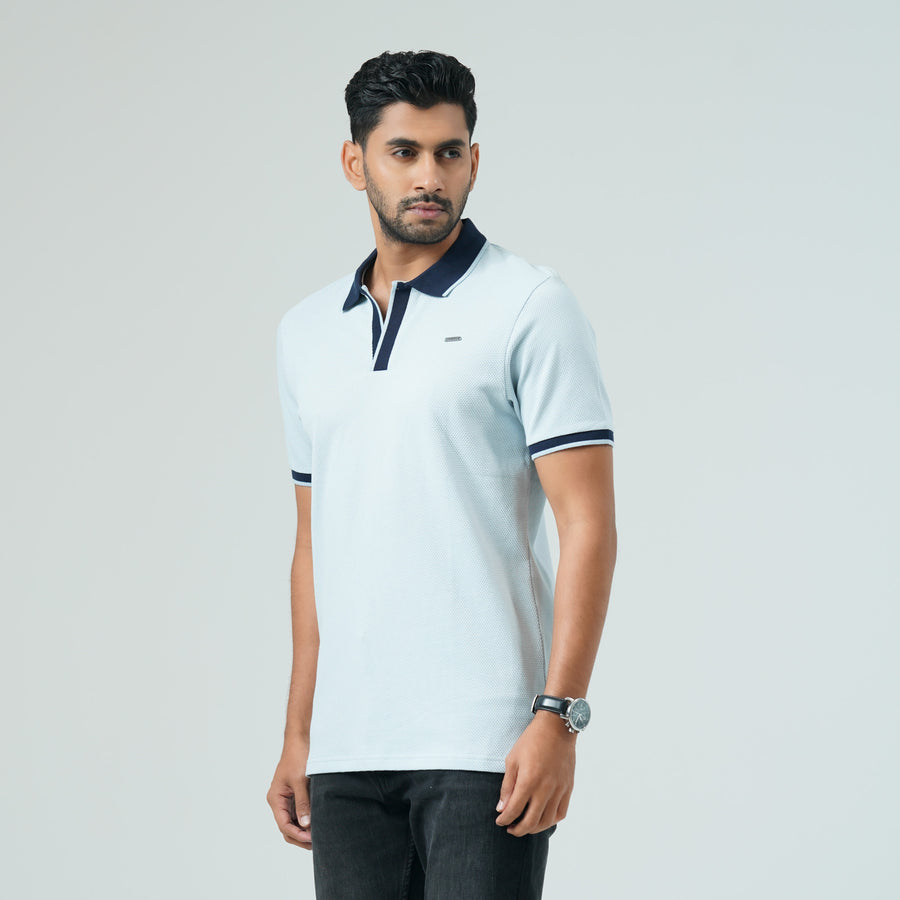 Mens Light Blue Polo