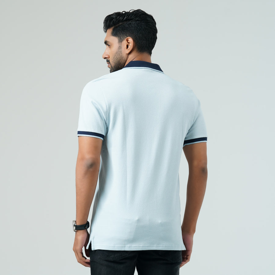 Mens Light Blue Polo view 2