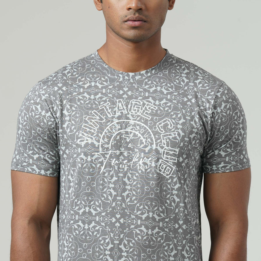 Mens Gray Aop T-shirt view 2