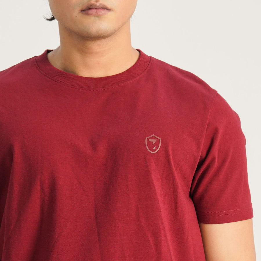 Mens Maroon T-Shirt view 2
