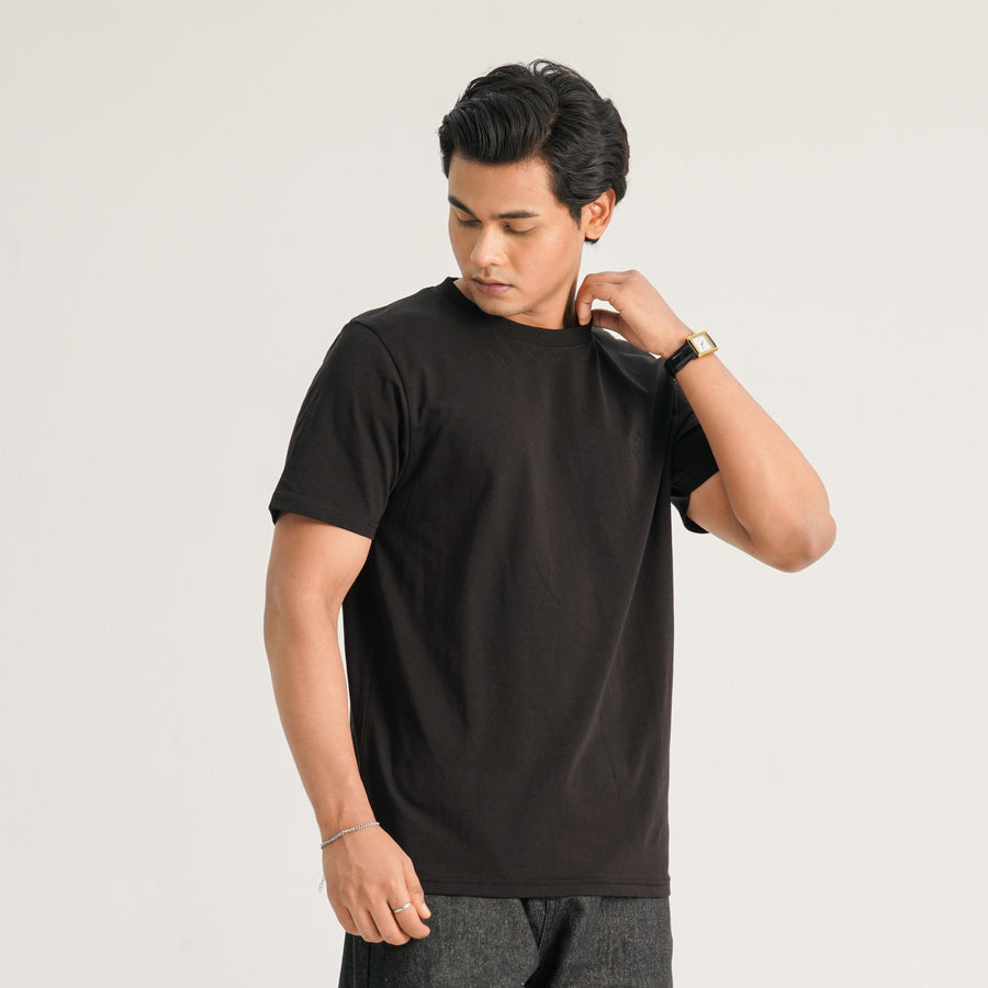 Mens Black T-Shirt view 4