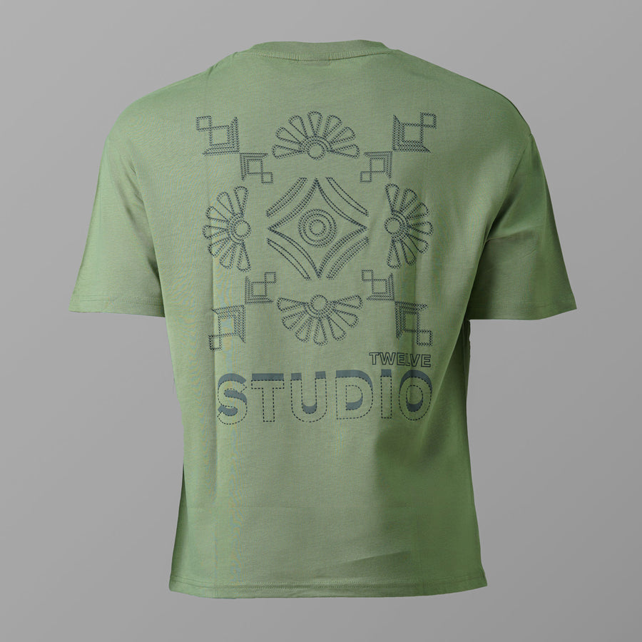 Mens Sage Green T-shirt view 2