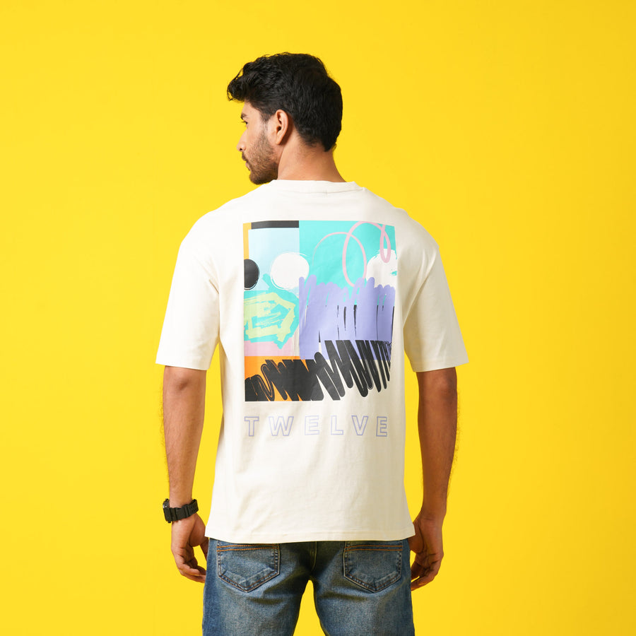 Mens  Off-White Oversize T-Shirt view 3