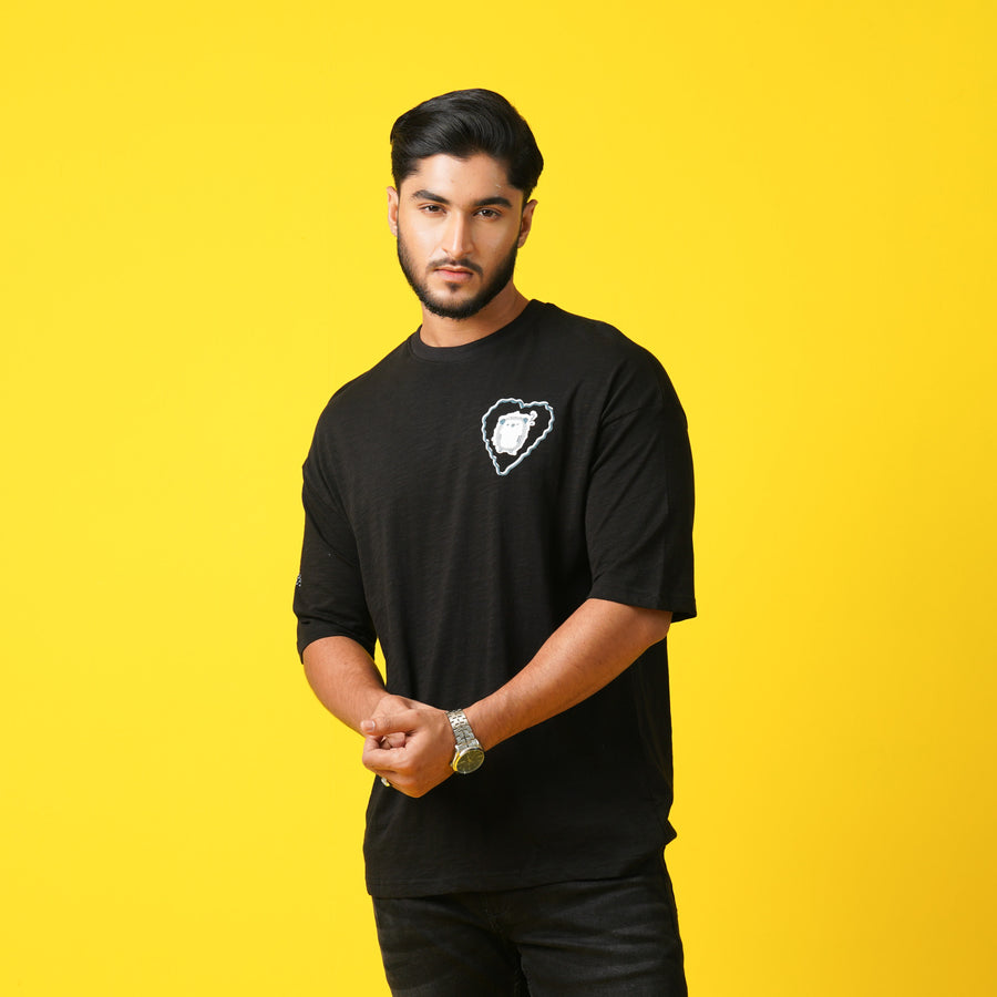 Mens T- Shirt-Black view 3