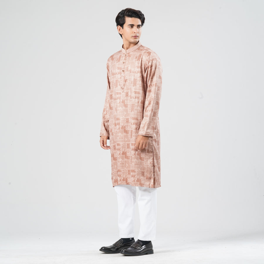 Mens Blended Fabric Panjabi view 3