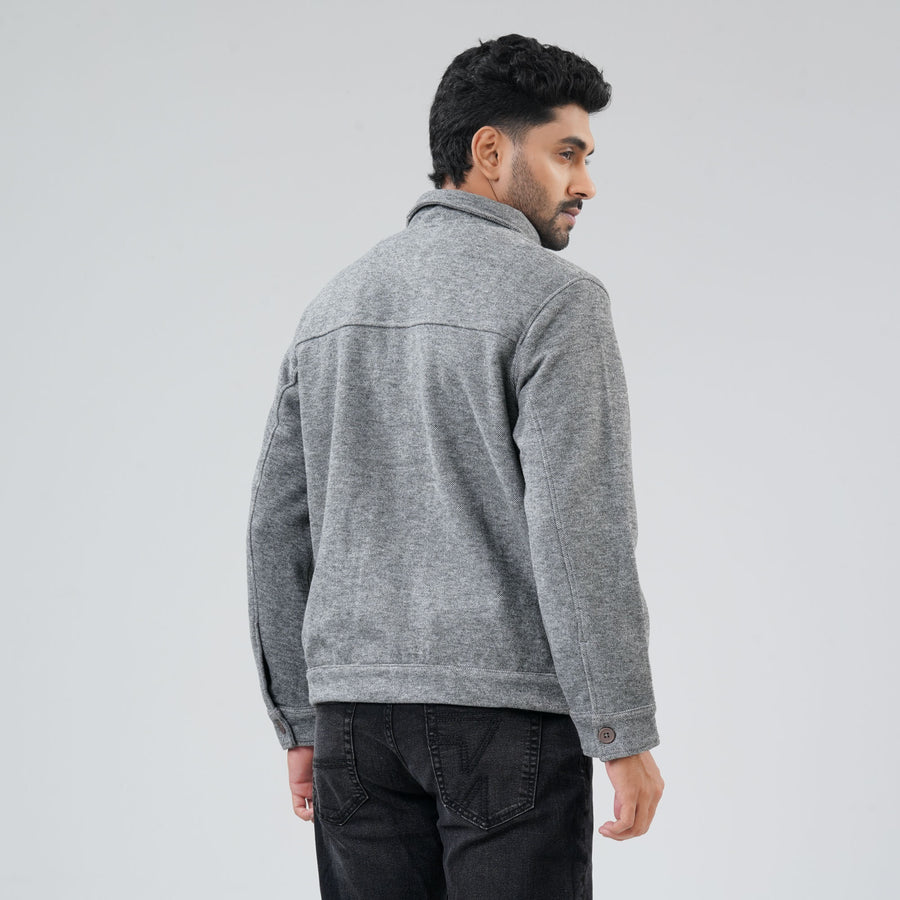 Mens Grey Shacket view 4