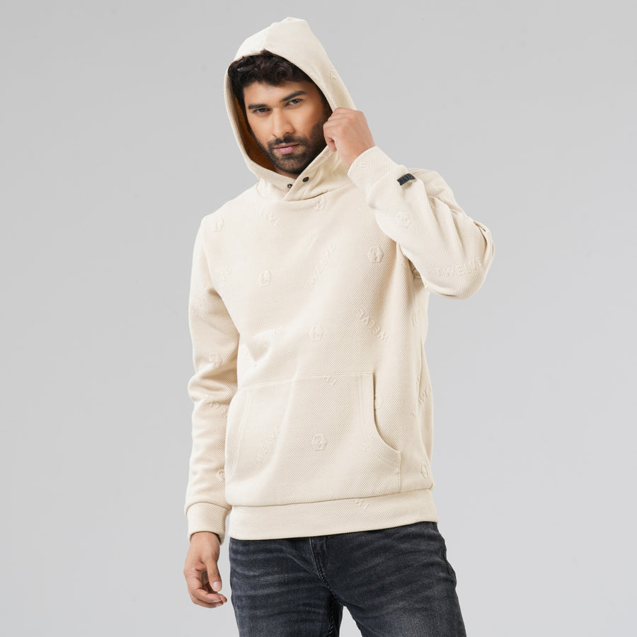 Men's Off White Hoodie view 2