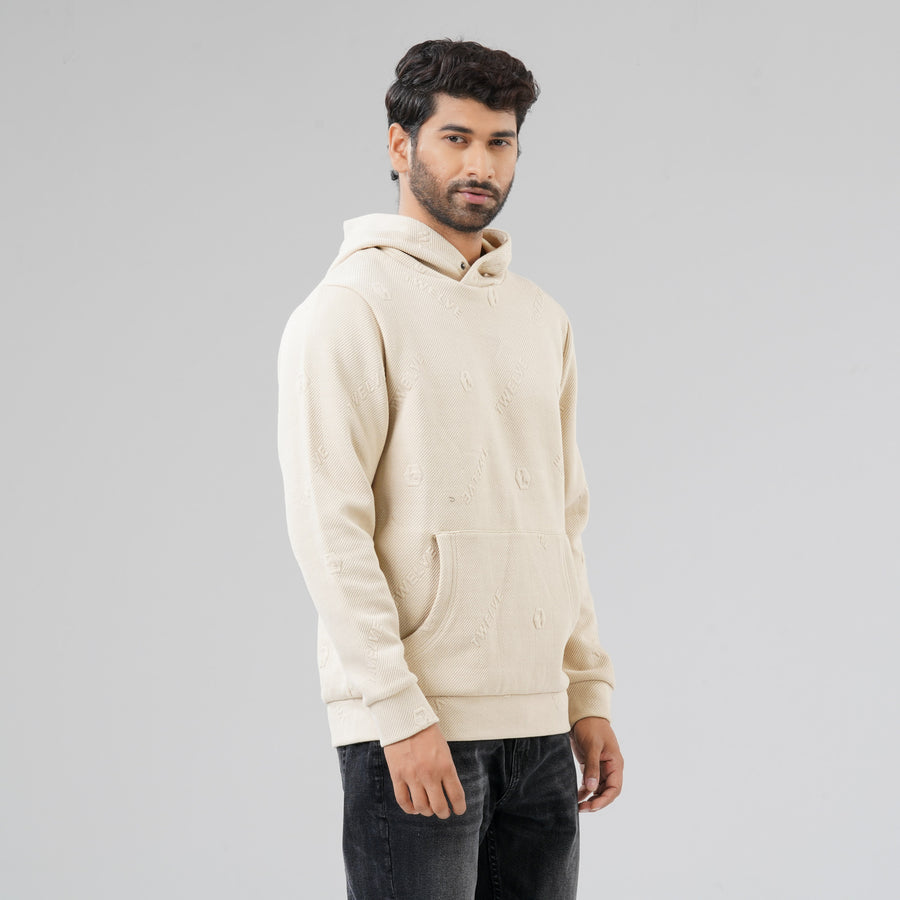 Men's Off White Hoodie view 3