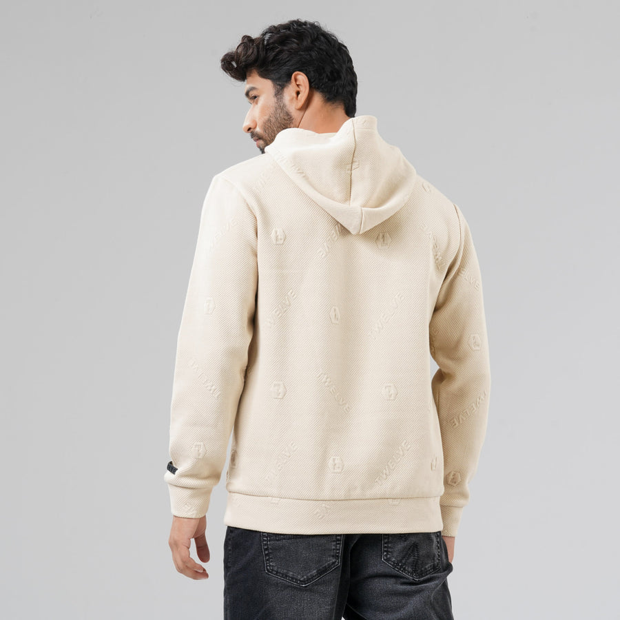 Men's Off White Hoodie view 4