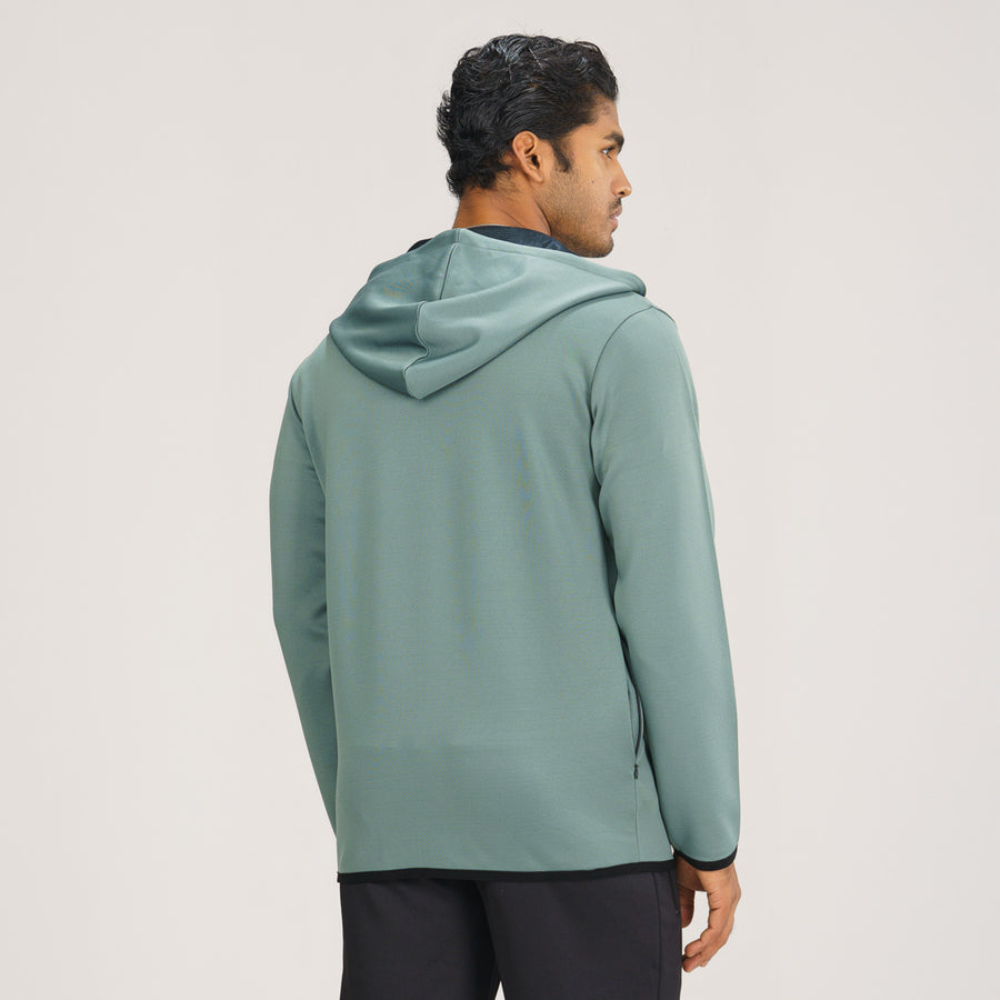 Mens Sage Green Active Hoodie view 3
