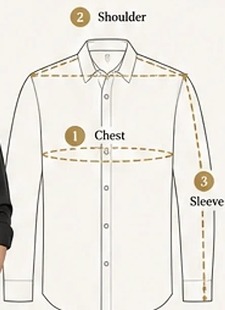 Shirt measuring diagram