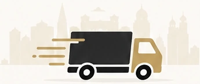 Delivery truck illustration